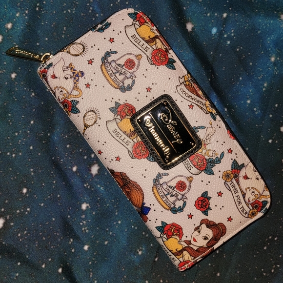 Loungefly Handbags - Loungefly Disney TATTOO Beauty and the Beast WALLET